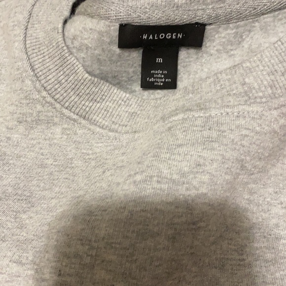 Halogen Gray Just Love Graphic Sweatshirt Medium NEW - Picture 8 of 10